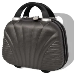 vidaXL hardcase trolleysæt fire dele antracitgrå