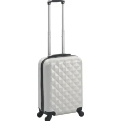 vidaXL hardcase-kuffert ABS sølvfarvet