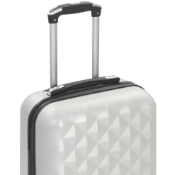 vidaXL hardcase-kuffert ABS sølvfarvet