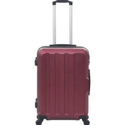 vidaXL hardcase-kuffertsæt 3 stk. ABS rødvinsfarvet
