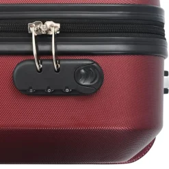 vidaXL hardcase-kuffertsæt 3 stk. ABS rødvinsfarvet