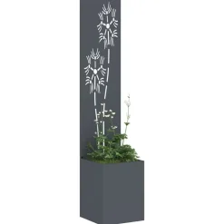 vidaXL Have privatliv skærm Antracit 32 x 150 cm Koldvalset stål