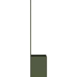 vidaXL Have privatliv skærm Olivengrøn 32 x 150 cm Koldvalset stål