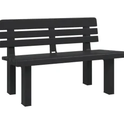 vidaXL havebænk 110x52x71 cm polypropylen antracitgrå