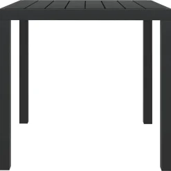 vidaXL havebord WPC aluminium 80 x 80 x 74 cm sort