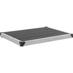 vidaXL havebruser med grå bund 220 cm rustfrit stål
