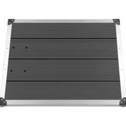 vidaXL havebruser med grå bund 220 cm rustfrit stål