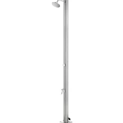 vidaXL havebruser med grå bund 220 cm rustfrit stål