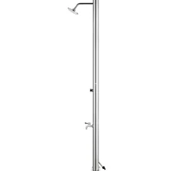 vidaXL havebruser med grå bund 220 cm rustfrit stål