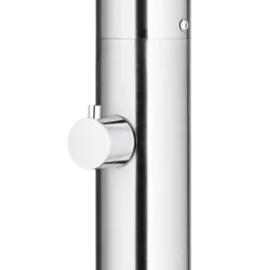 vidaXL havebruser med grå bund 220 cm rustfrit stål