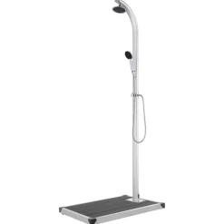 vidaXL havebruser med grå bund 220 cm aluminium