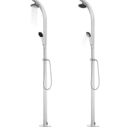vidaXL havebruser med grå bund 220 cm aluminium