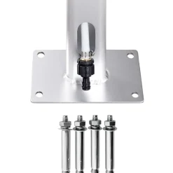 vidaXL havebruser med grå bund 220 cm aluminium
