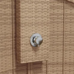 vidaXL havebruser 100x100x241,5 cm polyrattan og akacietræ beige