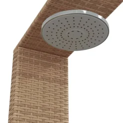 vidaXL havebruser 100x100x241,5 cm polyrattan og akacietræ beige