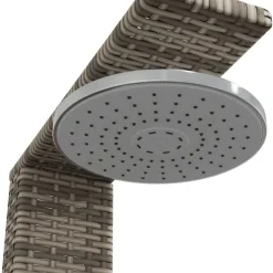 vidaXL havebruser 50x55x224 cm polyrattan og akacietræ grå