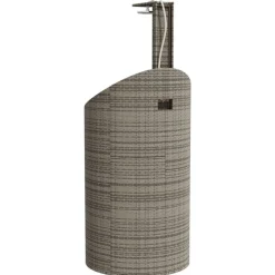 vidaXL havebruser 100x100x241,5 cm polyrattan og akacietræ grå