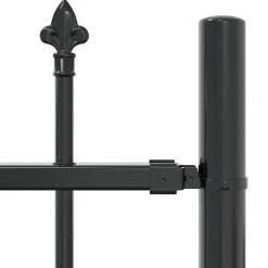 vidaXL Havehegn Woerden Grå 240 x 215 cm Pulverlakeret Stål