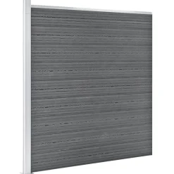 vidaXL havehegn WPC 1564 x 186 cm grå