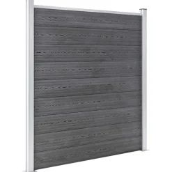 vidaXL havehegn WPC 872 x 186 cm grå
