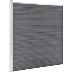 vidaXL havehegn WPC 353 x 186 cm grå