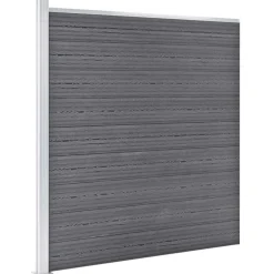 vidaXL havehegn WPC 1218 x 186 cm grå