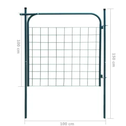 vidaXL havehegnslåge 100x100 cm antracitgrå
