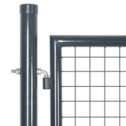 vidaXL havelåge i net antracitgrå 300x125 cm galvaniseret stål