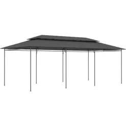 vidaXL havepavillon 600x298x270 cm antracitgrå