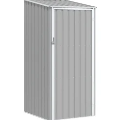 vidaXL haveskur 87x98x159 cm galvaniseret stål grå
