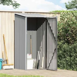 vidaXL haveskur 87x98x159 cm galvaniseret stål grå