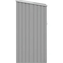 vidaXL haveskur 87x98x159 cm galvaniseret stål grå