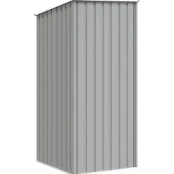 vidaXL haveskur 87x98x159 cm galvaniseret stål grå