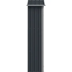 vidaXL haveskur 116x45x175 cm galvaniseret stål antracitgrå