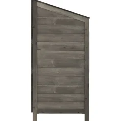 vidaXL haveskur 55x52x112 cm massivt grantræ antracitgrå