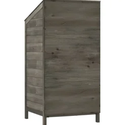vidaXL haveskur 55x52x112 cm massivt grantræ antracitgrå