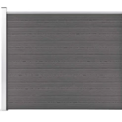 vidaXL hegnspanel 175x146 cm WPC grå
