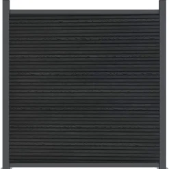 vidaXL hegnspanel 353x186 cm WPC grå