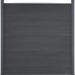 vidaXL hegnspanelsæt 180x186 cm WPC grå