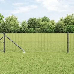 vidaXL Hegnspæl 26 pcs Grå 3,2 x 3,2 x 105 cm