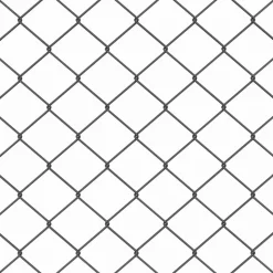 vidaXL Hegnspæl Grå 10 x 0,4 m (40 x 40 mm net) Stål og PVC