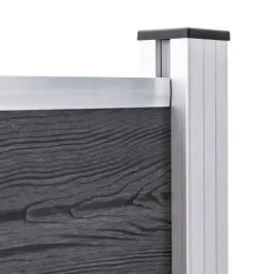 vidaXL hegnspæle 2 stk. 185 cm aluminium