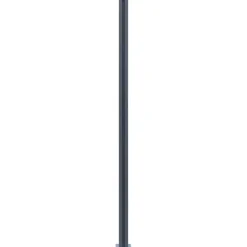 vidaXL hegnspæle 2 stk. 185 cm aluminium mørkegrå