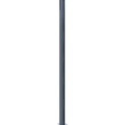 vidaXL hegnspæle 2 stk. 185 cm aluminium mørkegrå