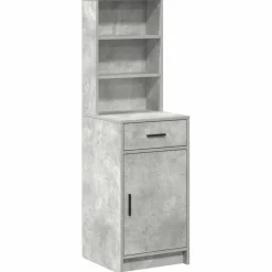 vidaXL Highboard Beton Grå 40 x 40,5 x 135 cm Konstrueret træ
