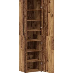 vidaXL Highboard Gammelt træ 45 x 42,5 x 185 cm