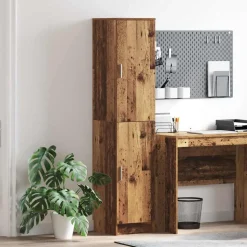 vidaXL Highboard Gammelt træ 35 x 39 x 168 cm