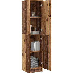 vidaXL Highboard Gammelt træ 35 x 39 x 168 cm