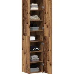 vidaXL Highboard Gammelt træ 40 x 42,5 x 185 cm