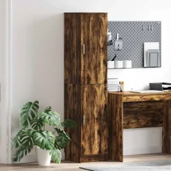 vidaXL Highboard Røget eg 35 x 39 x 168 cm
